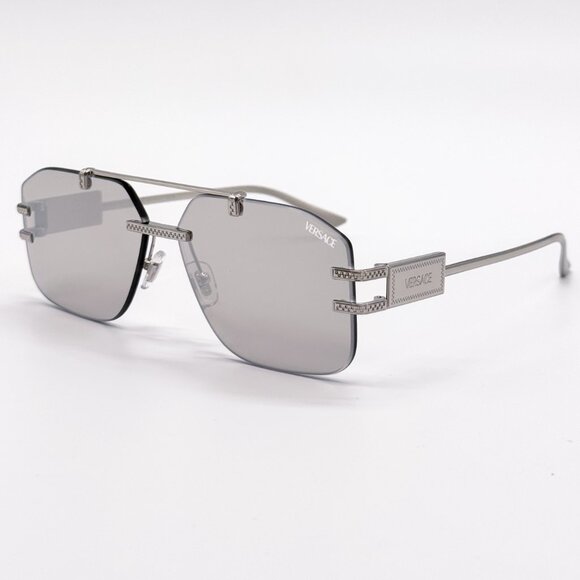 NEW VERSACE VE2275 1000/8V SUNGLASSES VE2275 10008V SILVER MOD 2275 1000/8V - Picture 5 of 10